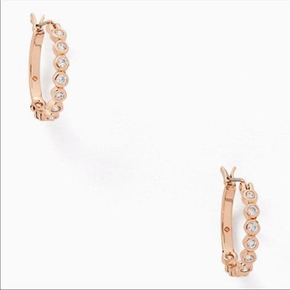 kate spade Jewelry - NWT KATE SPADE ♠️ FULL CIRCLE HUGGIES IN ROSE GOLD